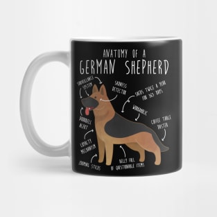German Shepherd Dog Anatomy Mug